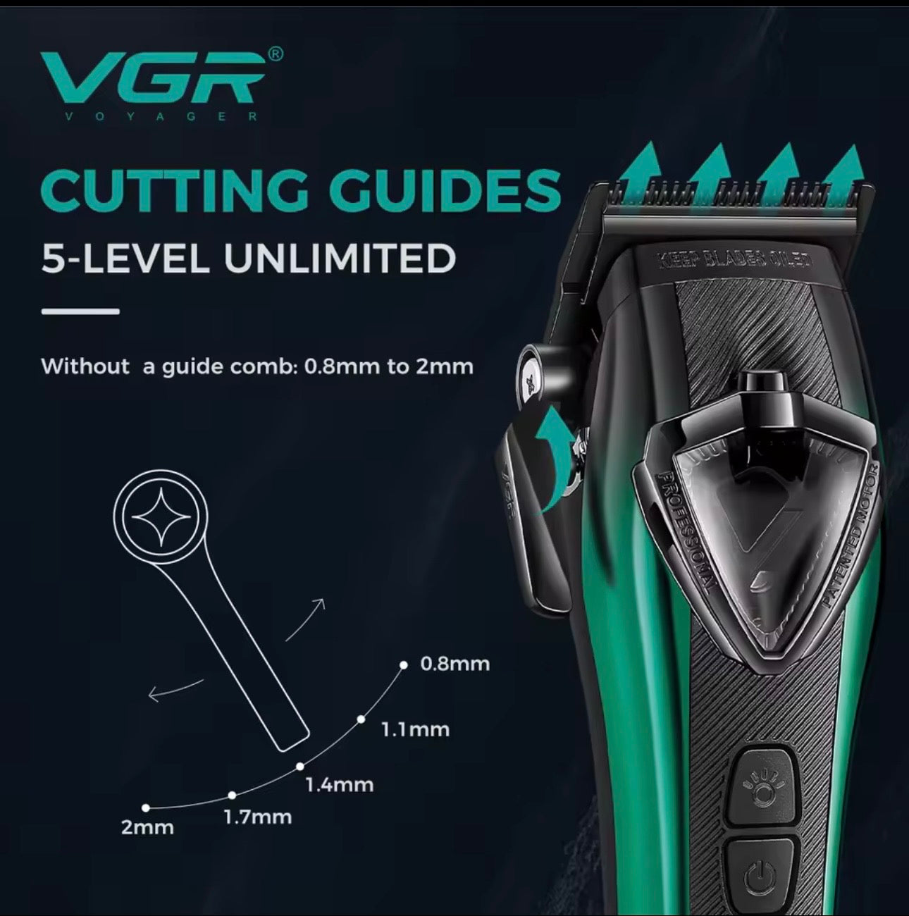 VGR V-883 S2 Professional Barber Combo 2-in-1 Motor Vector 🔥