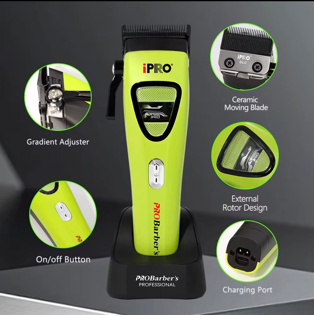 IPRO PROBarber’s S8167 Professional Hair Clipper – 7500 RPM | USB-C | 2500mAh