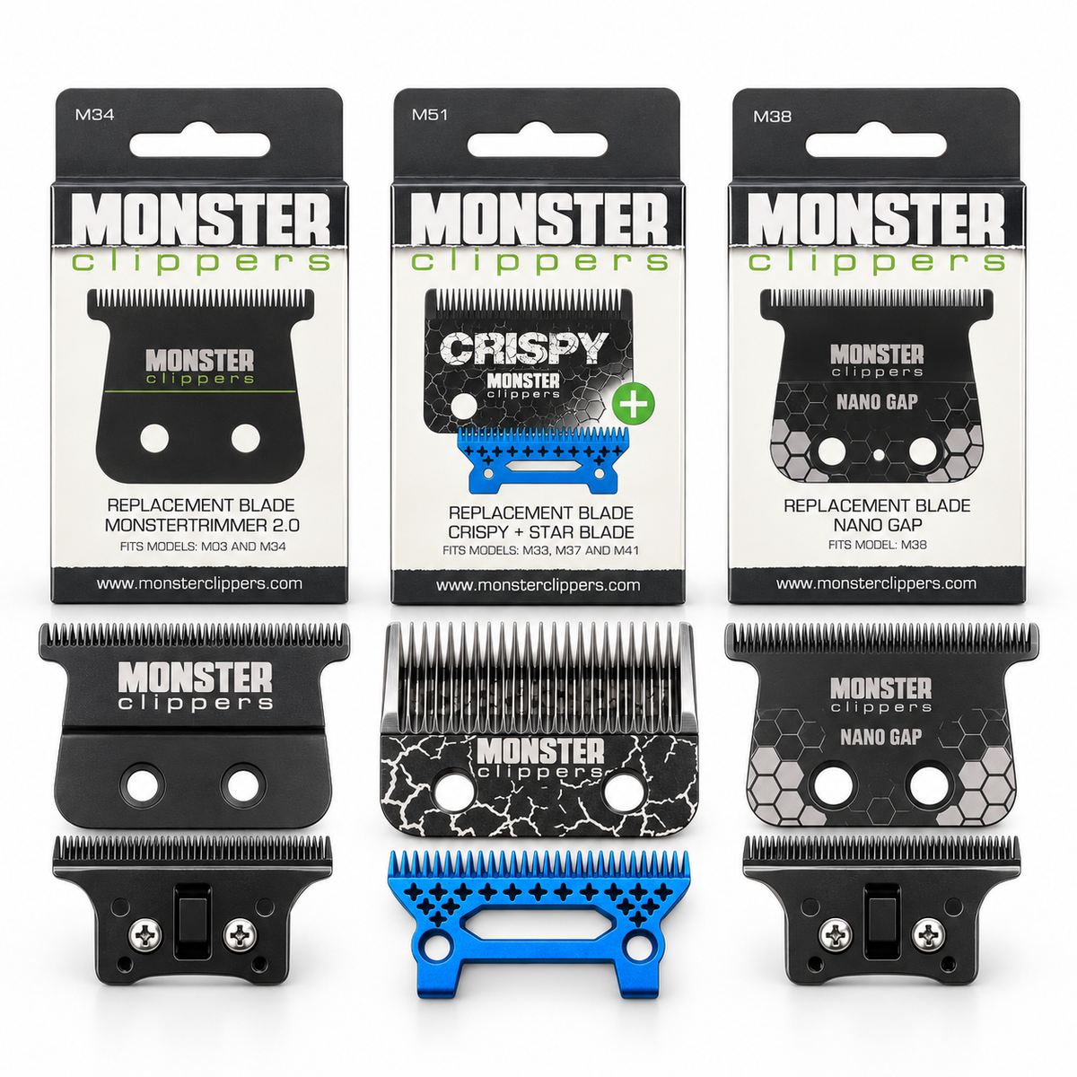 Monster Clippers Replacement Blades – Choose Your Model