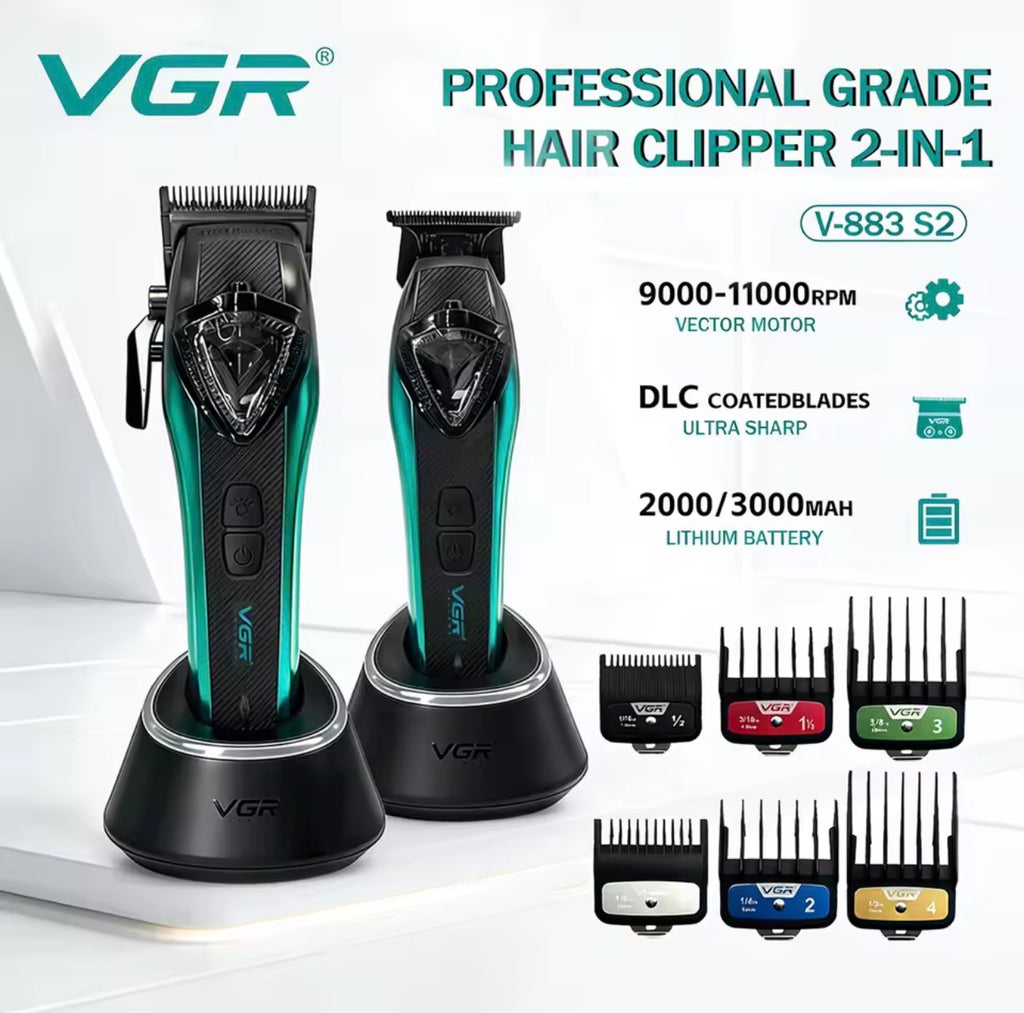 VGR V-883 S2 Professional Barber Combo 2-in-1 Motor Vector 🔥