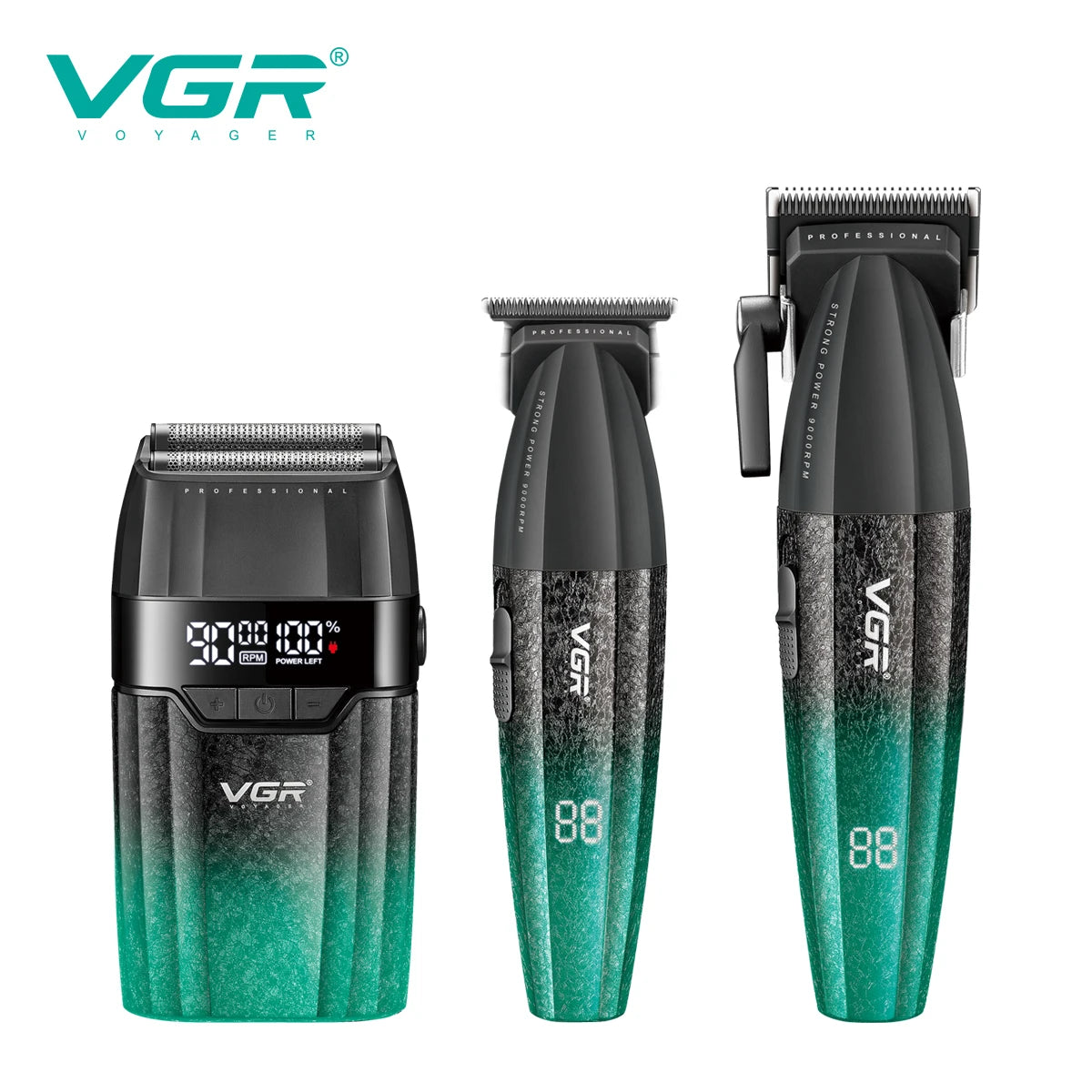 VGR V-640 S3 Professional 3-in-1 Hair Clipper Kit | Clipper, Trimmer & Foil Shaver
