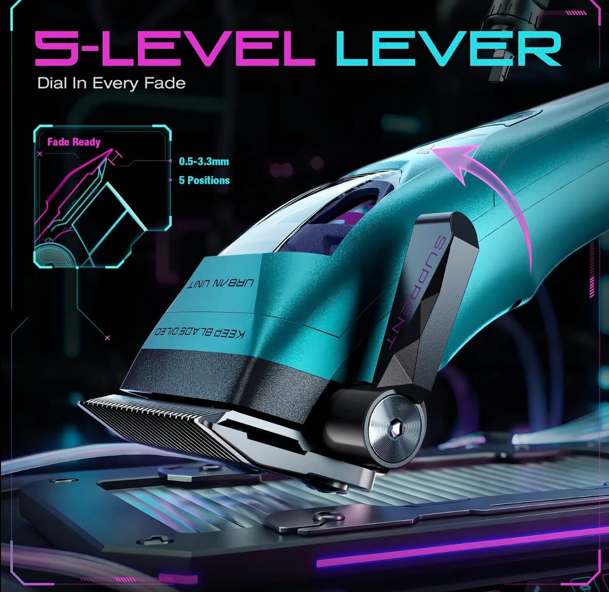 SUPRENT X-CYBER Professional Clipper & Trimmer Combo – HC796EX