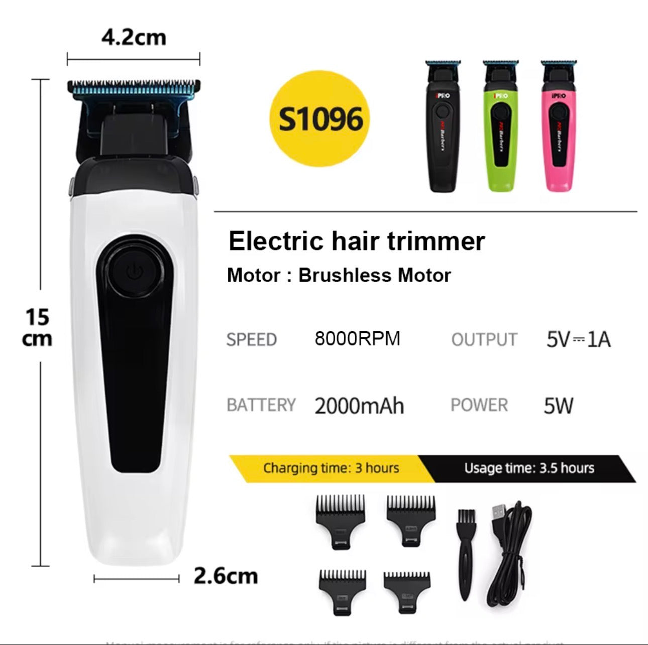 iPRO Professional Clipper & Trimmer Combo with Charging Stands