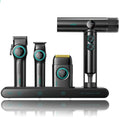 VGR Stepless Pro 4 in 1 Professional Barber Combo – Clipper, Trimmer, Shaver & Hair Dryer