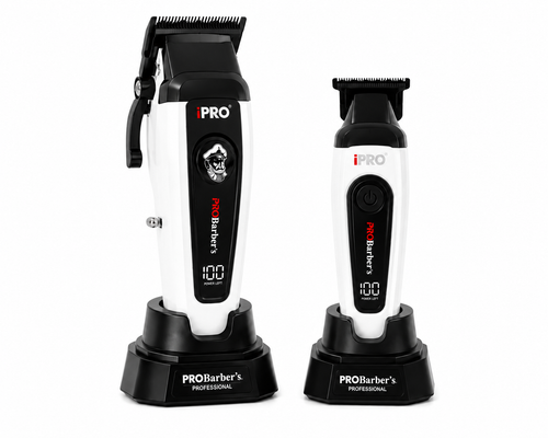 iPRO Professional Clipper & Trimmer Combo with Charging Stands