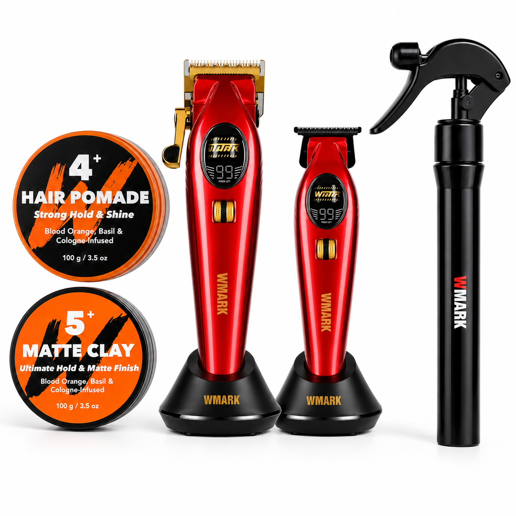 WMARK NG-V2 & NG-VT2 Professional Barber Combo | Variable Speed Up to 9,000 RPM