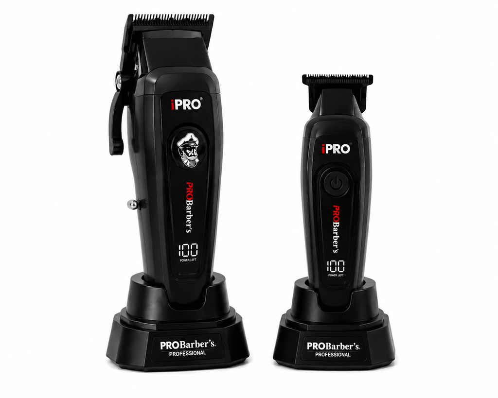 iPRO Professional Clipper & Trimmer Combo with Charging Stands