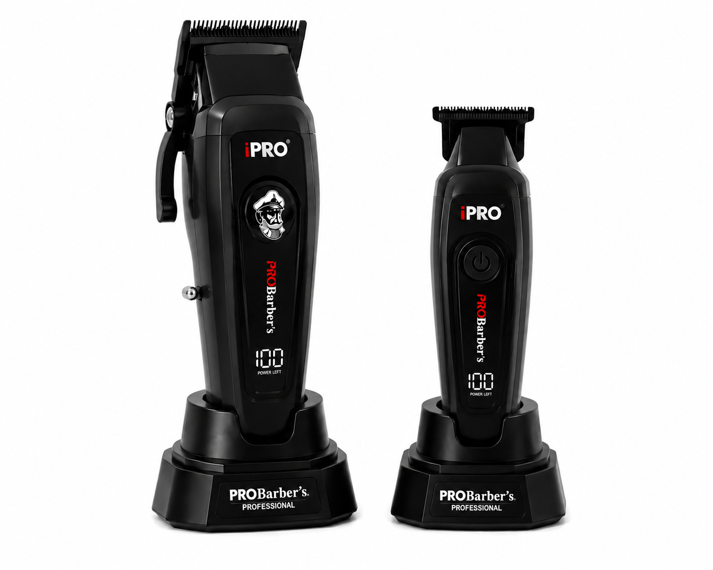 iPRO Professional Clipper & Trimmer Combo with Charging Stands