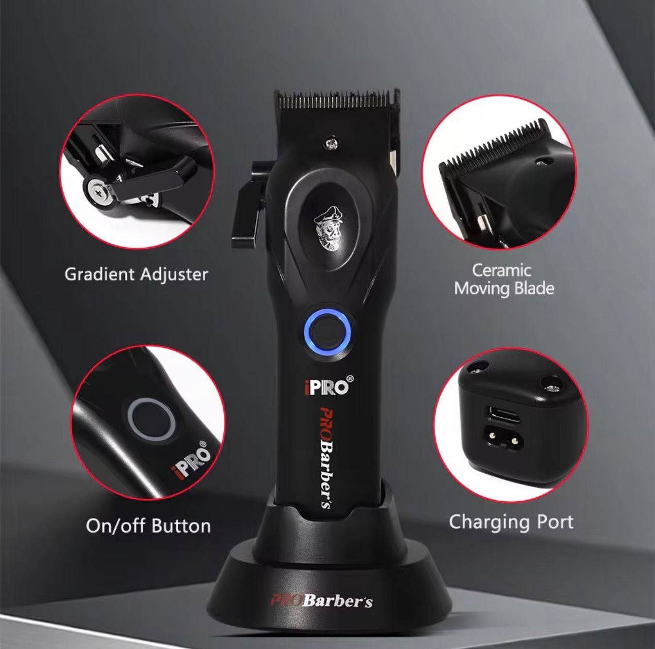 IPRO PROBarber Barber Combo | Professional Clipper & Trimmer Set