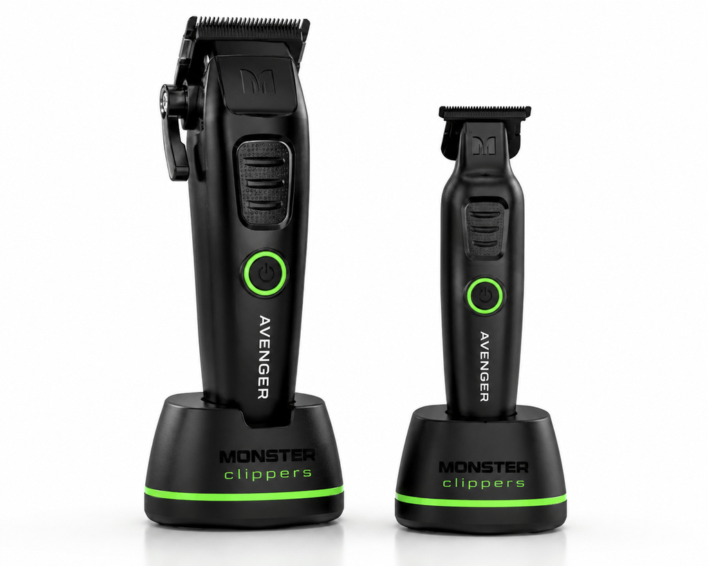 Monster Clippers AVENGER Professional Barber Combo – Clipper M41 + Trimmer M42