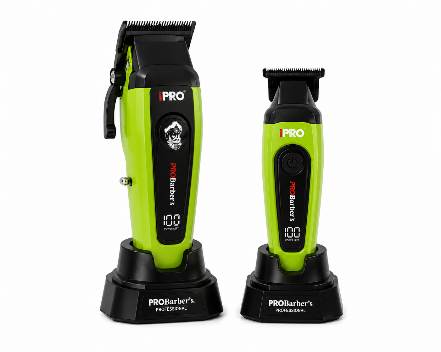 iPRO Professional Clipper & Trimmer Combo with Charging Stands