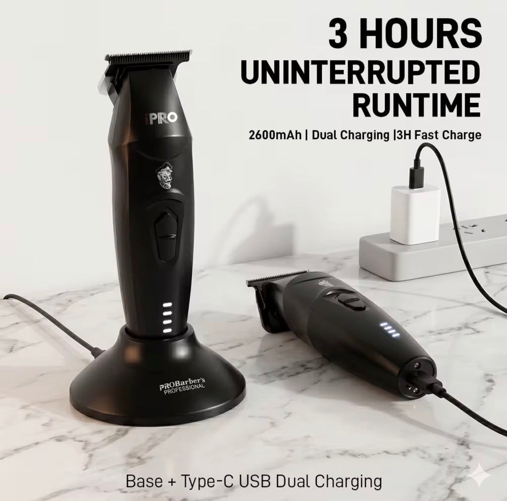 iPRO Professional Barber Combo | Clipper & Trimmer 7500 RPM Brushless