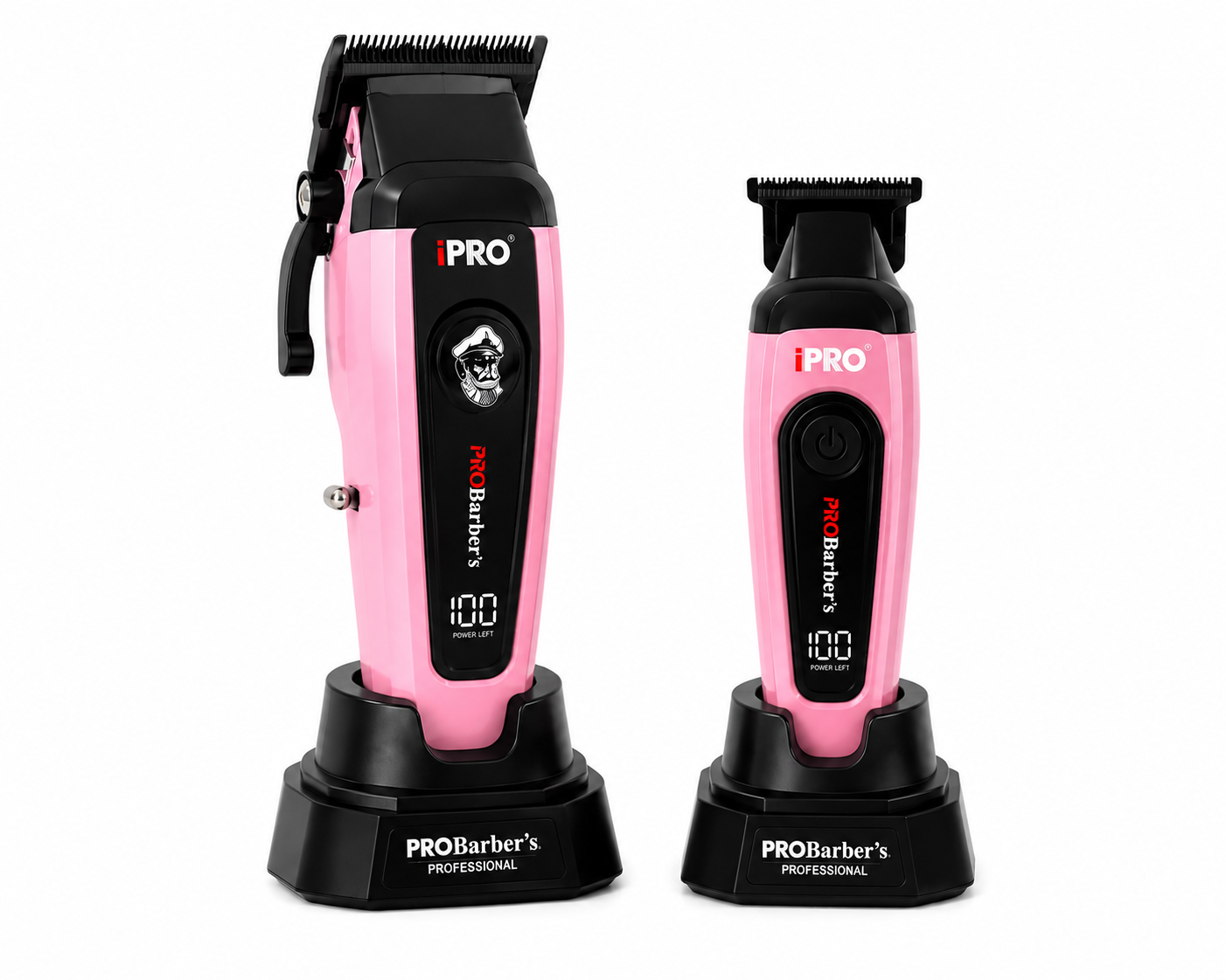 iPRO Professional Clipper & Trimmer Combo with Charging Stands