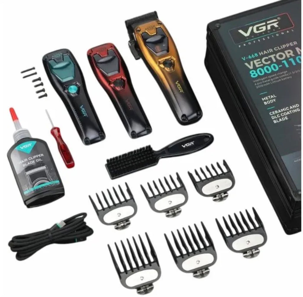 VGR V-668 Professional Vector Motor Hair Clipper – 11,000 RPM