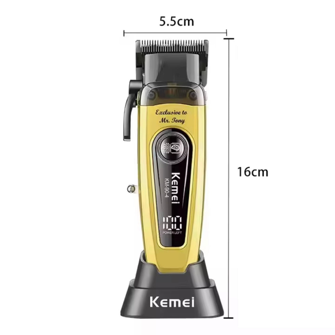 Kemei KM-90-4 Professional Brushless Hair Clipper | 11,500 RPM | DLC Blade