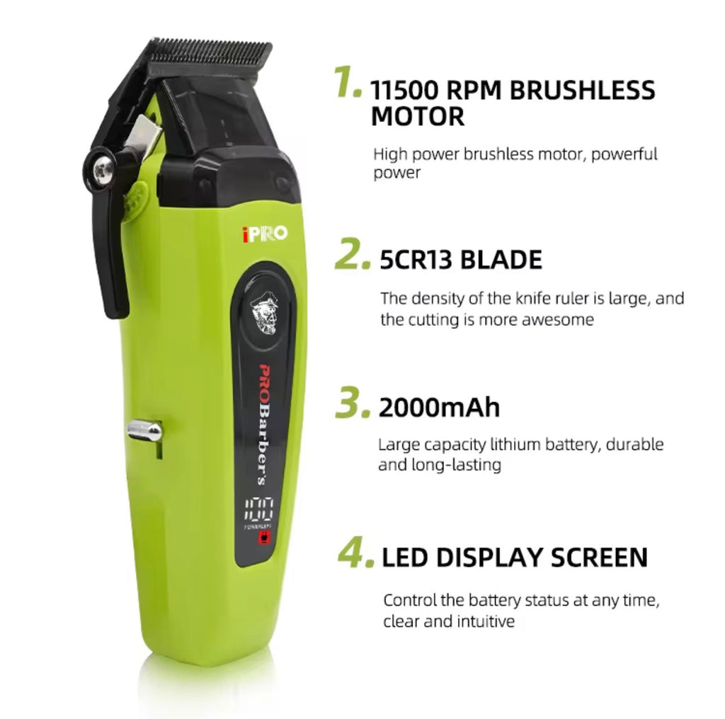 iPRO Professional Clipper & Trimmer Combo with Charging Stands