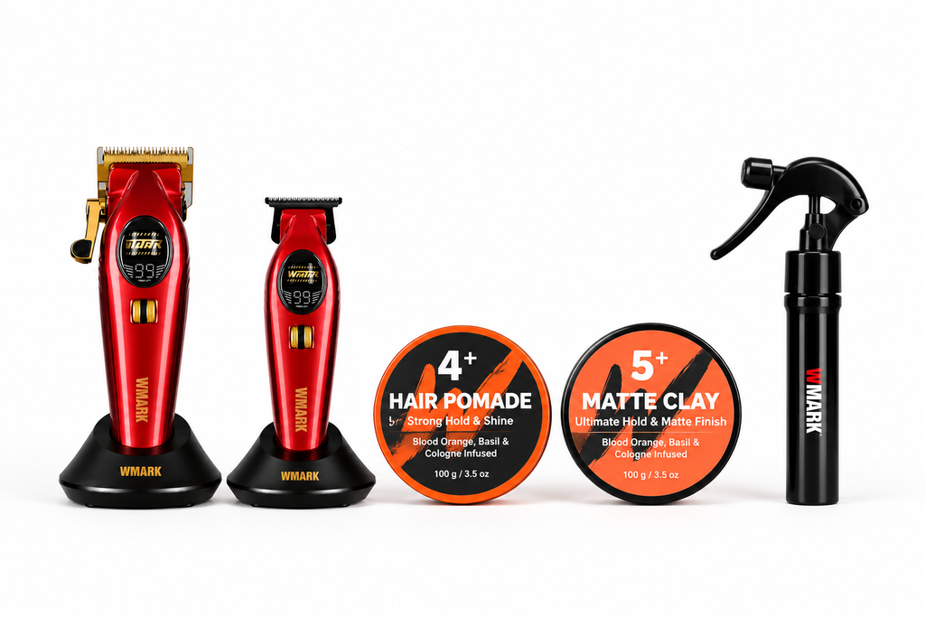 WMARK NG-V2 & NG-VT2 Professional Barber Combo | Variable Speed Up to 9,000 RPM