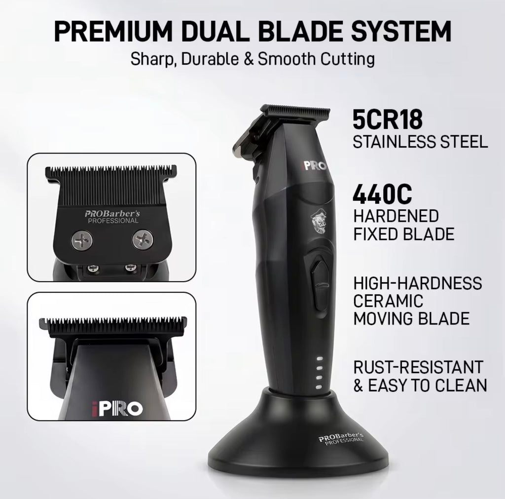 iPRO Professional Barber Combo | Clipper & Trimmer 7500 RPM Brushless