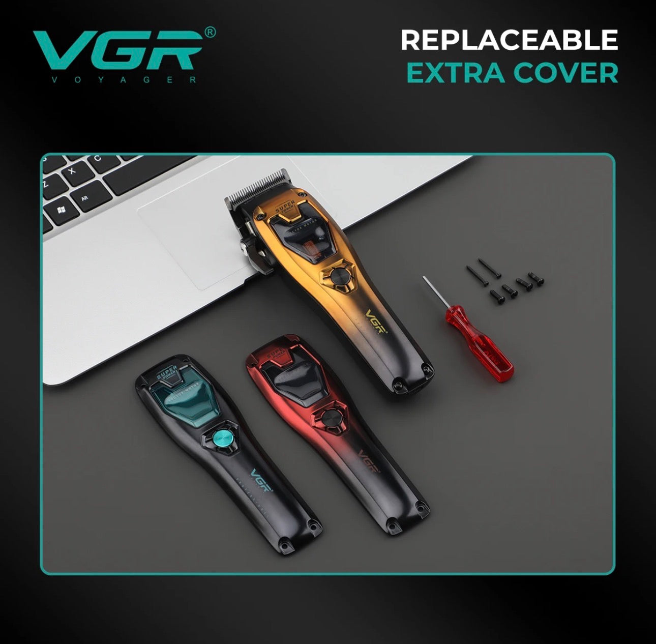VGR V-668 Professional Vector Motor Hair Clipper – 11,000 RPM
