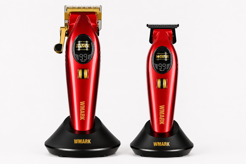 WMARK NG-V2 & NG-VT2 Professional Barber Combo | Variable Speed Up to 9,000 RPM