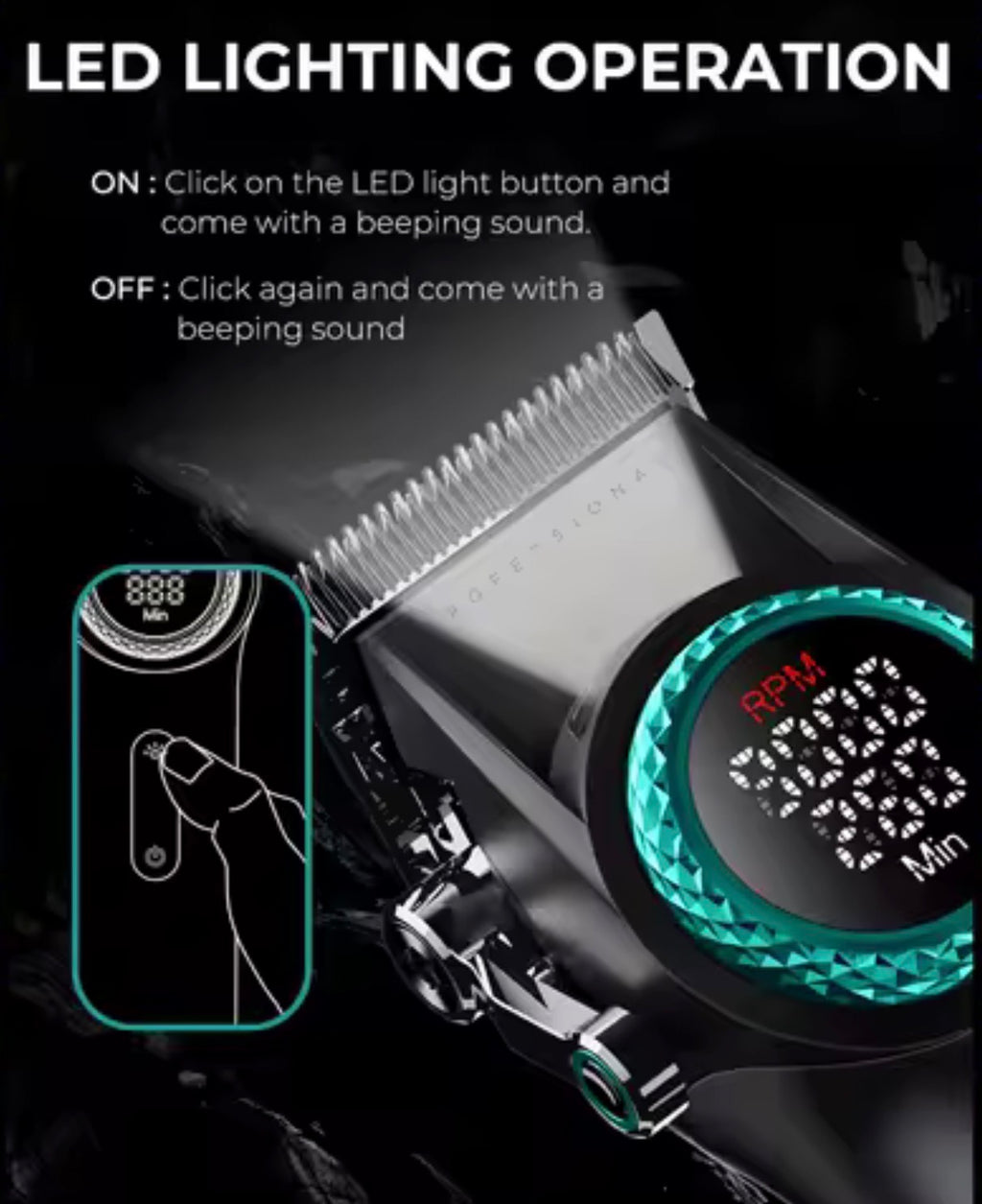 VGR Stepless Pro 4 in 1 Professional Barber Combo – Clipper, Trimmer, Shaver & Hair Dryer