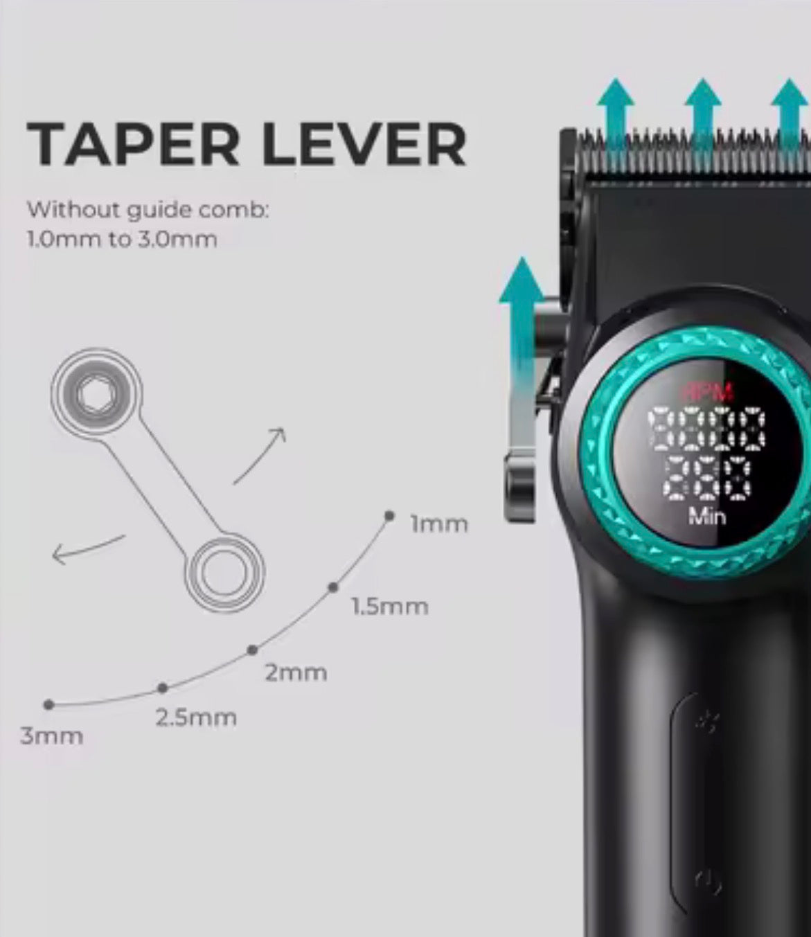 VGR Stepless Pro 4 in 1 Professional Barber Combo – Clipper, Trimmer, Shaver & Hair Dryer