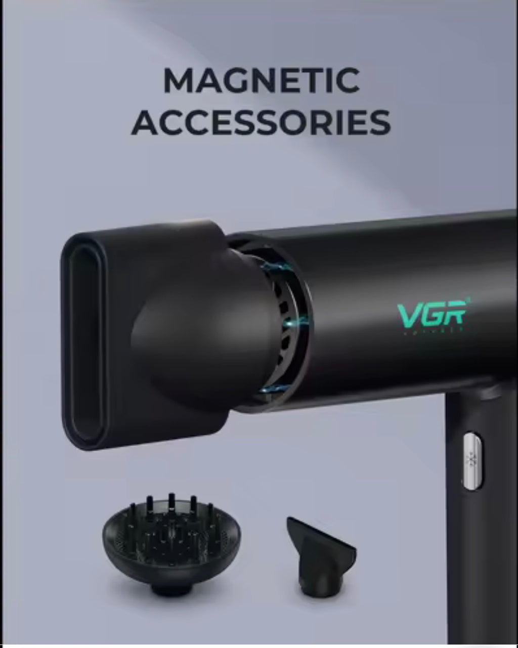 VGR Stepless Pro 4 in 1 Professional Barber Combo – Clipper, Trimmer, Shaver & Hair Dryer